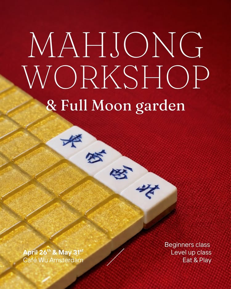 Mahjong workshops in collaboration with @fullmoongardenams 🥢🤤
