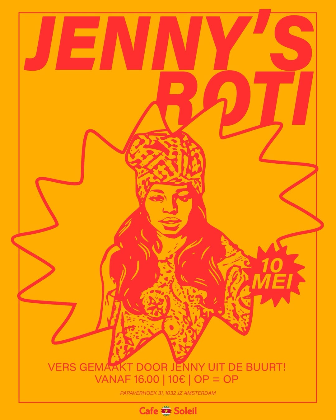 Deze zondag roti van Jenny! Vanaf 16:00 uur, vers gemaakt.…