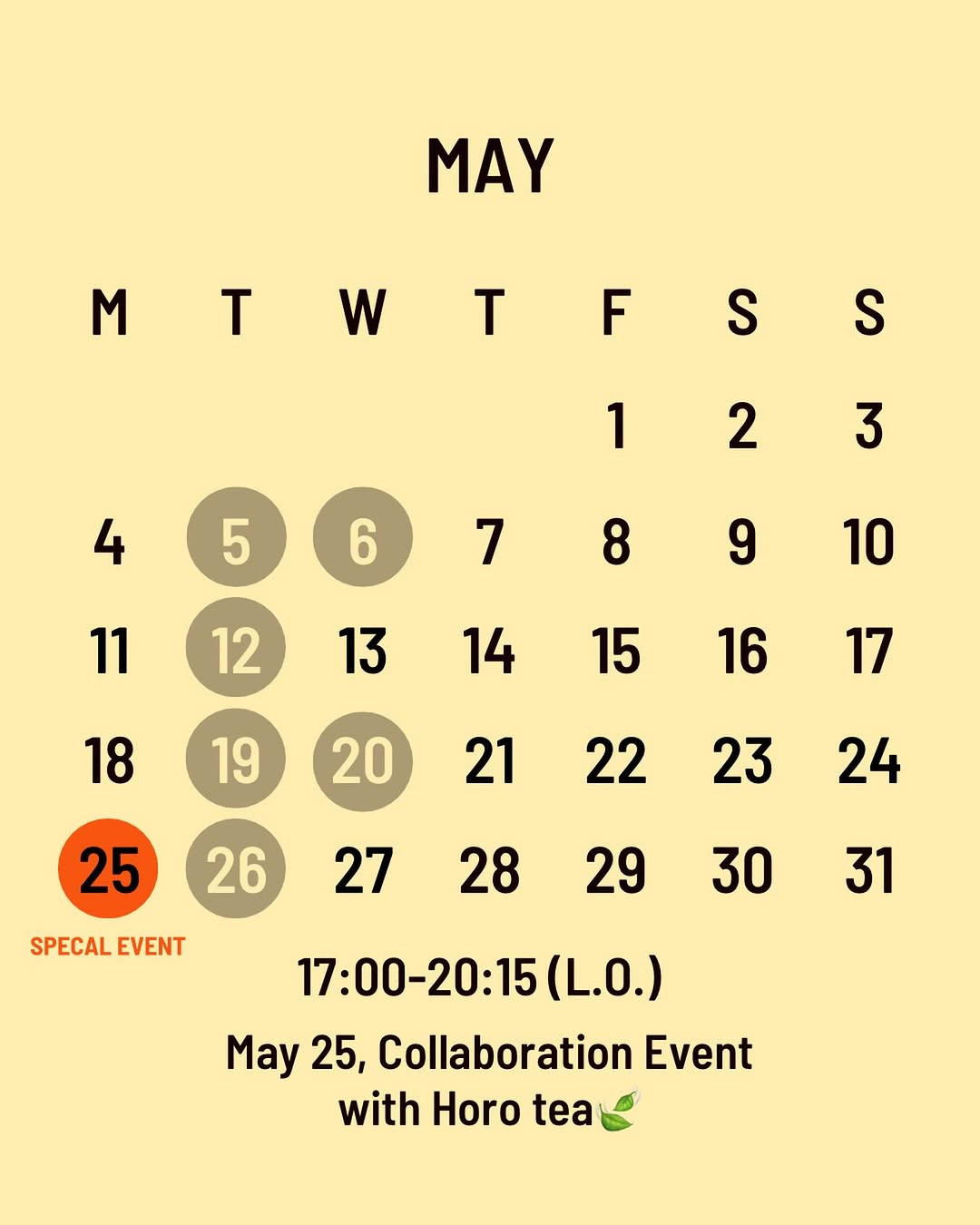 🌿 May Reservations are Now OPEN!